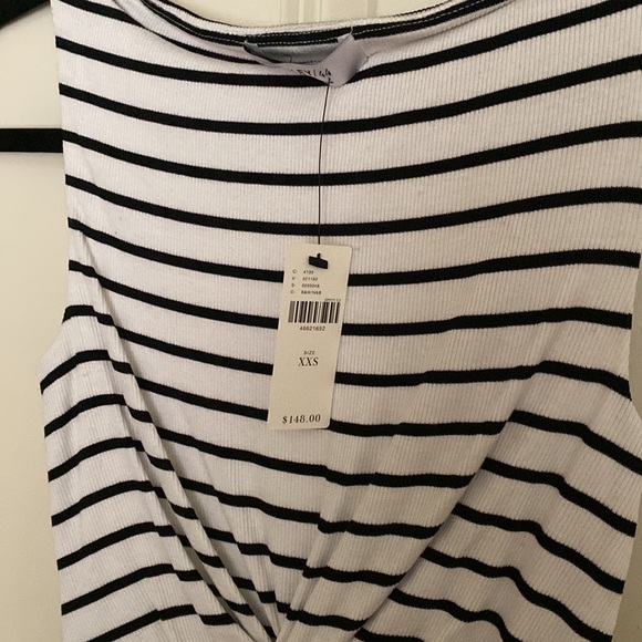 Anthropologie Bailey 44 Twist Cut Out Stripe Bodycon Dress Size XXS - Picture 3 of 3